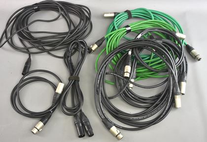 various-Large lot of XLR leads